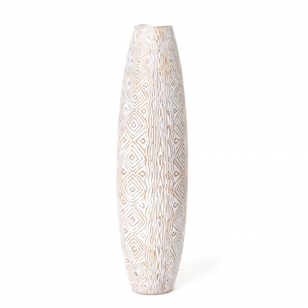 VASE JAKARTA BLANC Grand Modèle