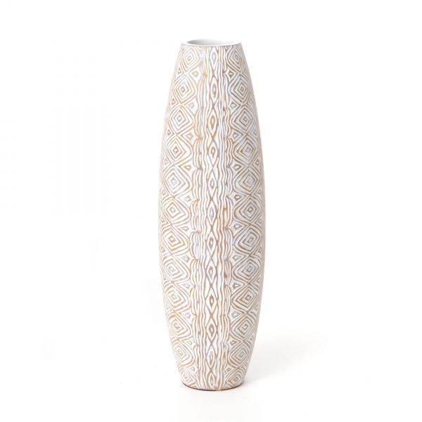 VASE JAKARTA BLANC Petit Mod�le