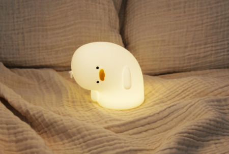 Veilleuse en silicone Canard \ dandinements de canard douteux\  - Silicone Nighlight Doubtful Duck Waddles