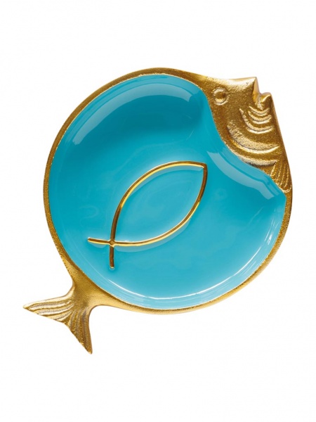 Vide poche poisson bleu rond Funkie