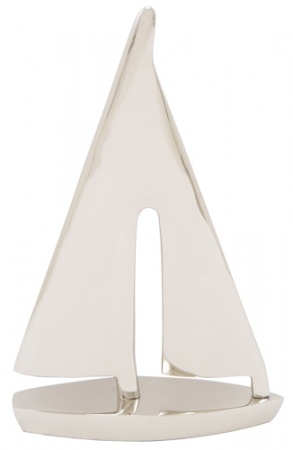Voilier à poser Argenté GM Longeur - 25 cm